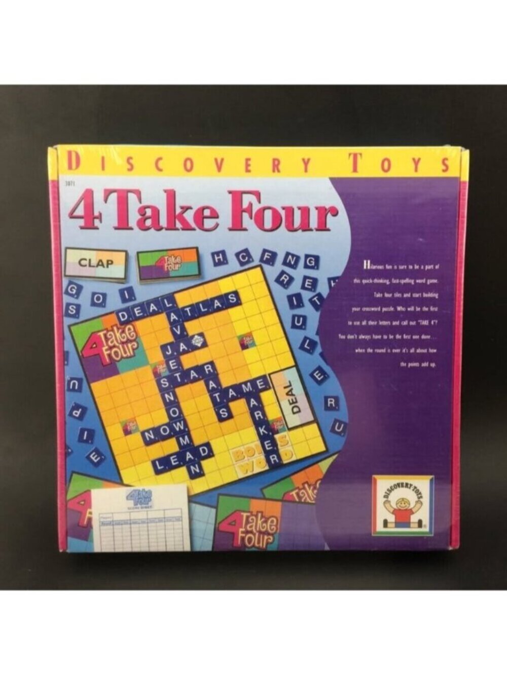 NIB Discovery Toys 4 Take Four Spelling Crossword Game 3071 Sealed Homeschool